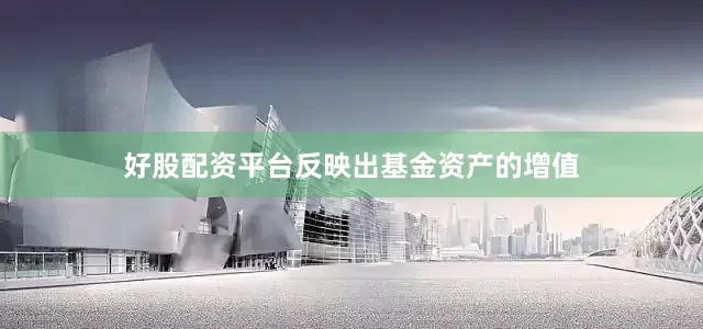 好股配资平台反映出基金资产的增值