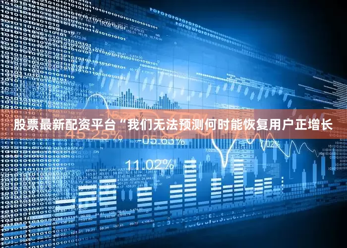 股票最新配资平台“我们无法预测何时能恢复用户正增长