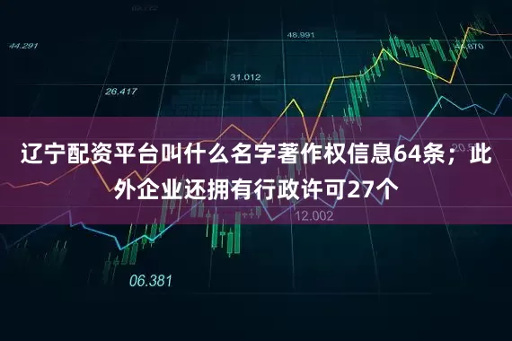 辽宁配资平台叫什么名字著作权信息64条；此外企业还拥有行政许可27个